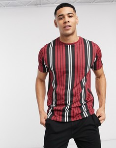 Футболка в полоску Brave Soul-Красный