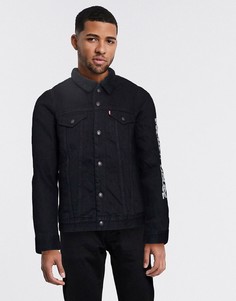 Куртка с подкладкой из искусственного меха и принтом Микки Мауса Levis-Синий Levis®