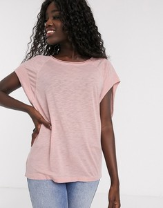 Розовая футболка Free People-Розовый