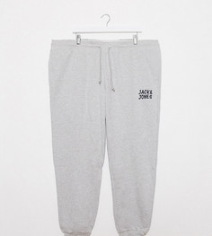 Серые джоггеры Jack & Jones Plus-Серый