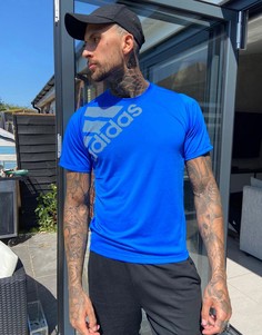 Футболка с логотипом adidas Training-Синий