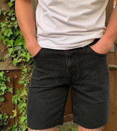 Черные джинсовые шорты с необработанным краем COLLUSION-Черный