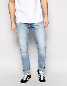 Мраморные джинсы скинни Lee Jeans Luke-Синий