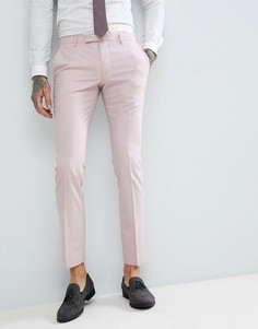 Светло-розовые облегающие брюки Noose & Monkey Wedding-Розовый