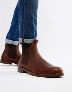 Кожаные коричневые ботинки челси Polo Ralph Lauren-Коричневый
