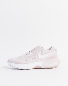 Розовые кроссовки со вставками Nike Running-Розовый