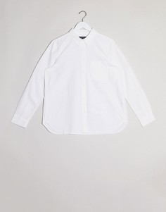 Белая рубашка с V-образным вырезом French Connection-Белый