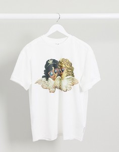 Белая футболка adidas Originals x Fiorucci angel-Белый