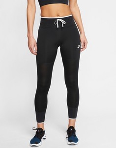 Черные леггинсы до щиколотки Nike Air Running-Черный