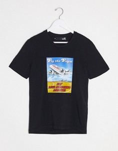 Футболка с принтом Love Moschino-Черный