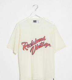 Светло-бежевая футболка с логотипом в стиле ретро Reclaimed Vintage inspired-Светло-бежевый