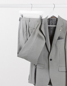 Брюки скинни с узором "гусиная лапка" Burton Menswear-Коричневый