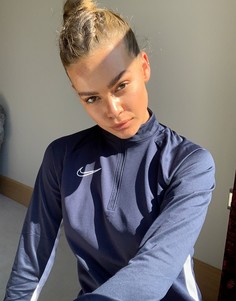 Темно-синий топ Nike Football dry academy drill