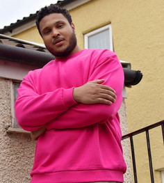 Розовый свитшот в стиле oversized ASOS DESIGN Plus