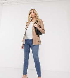 Синие джинсы скинни с завышенной талией ASOS DESIGN Maternity Ridley-Синий