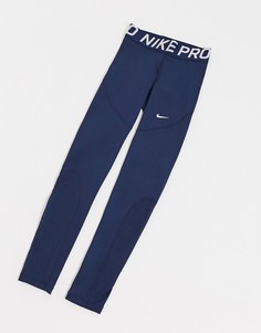 Темно-синие леггинсы Nike Pro Training-Темно-синий
