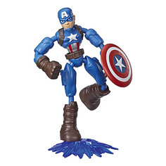 Игровая фигурка Marvel Avengers Bend and Flex Капитан Америка, 15 см Hasbro