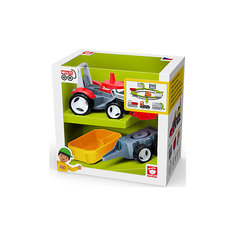 Машинка Efko Трактор с дополнительным прицепом, 22 см ЭФКО