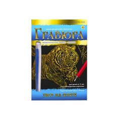 Гравюра Рыжий кот Тигр на охоте