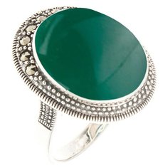 МАРКАЗИТ Кольцо с хризопразами