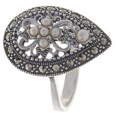 МАРКАЗИТ Кольцо с жемчугом и