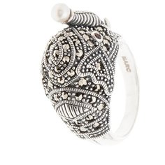 МАРКАЗИТ Кольцо с гранатами