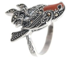 МАРКАЗИТ Кольцо с эмалью и