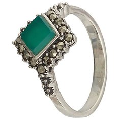 МАРКАЗИТ Кольцо с хризопразами