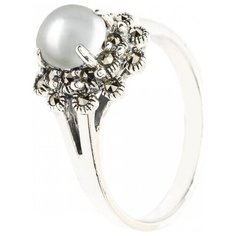 МАРКАЗИТ Кольцо с жемчугом и