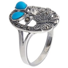 МАРКАЗИТ Кольцо с марказитами и