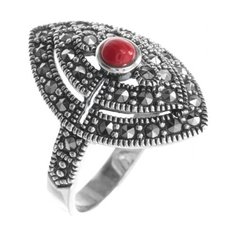 МАРКАЗИТ Кольцо с марказитами и