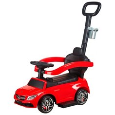 Каталка-толокар SWEET BABY Mercedes-Benz AMG C63 с ручкой red