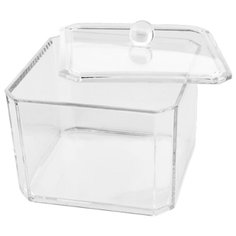 Irisk Professional Контейнер для ватных шариков 9х9х6,5 см бесцветный