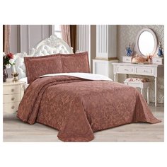 Комплект с покрывалом Cleo Eternal 240х260 см, коричневый