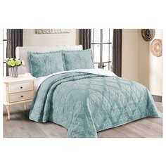 Комплект с покрывалом Cleo Versailles 220х240 см, голубой
