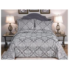 Комплект с покрывалом Cleo Agata 240х260 см, серый