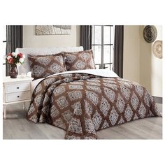 Комплект с покрывалом Cleo Versailles 240х260 см, коричневый