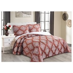 Комплект с покрывалом Cleo Versailles 220х240 см, темно-красный