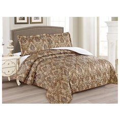 Комплект с покрывалом Cleo Gabriella 220х240 см, коричневый