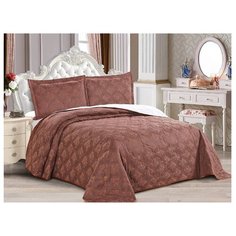 Комплект с покрывалом Cleo Eternal 220х240 см, коричневый