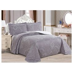 Комплект с покрывалом Cleo Eternal 240х260 см, фиолетовый