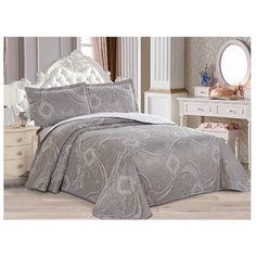 Комплект с покрывалом Cleo Eternal 240х260 см, темно-серый