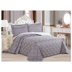 Комплект с покрывалом Cleo Eternal 240х260 см, сиреневый