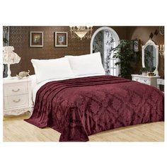 Плед Cleo Парма 180х200 см, темно-бордовый