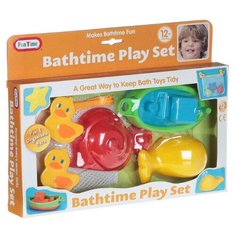 Набор для ванной Fun Time Лодка, морская звезда, кит (Н48845) красный/желтый/зеленый