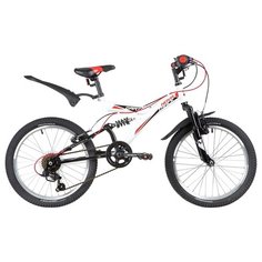 Подростковый горный (MTB) велосипед Novatrack Dart 20 6 (2020) белый (требует финальной сборки)