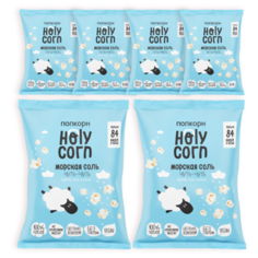Попкорн Holy Corn Морская соль готовый, 20 г (6 шт.)
