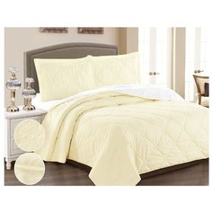 Комплект с покрывалом Cleo Runa 240х260 см, светло-желтый