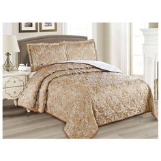 Комплект с покрывалом Cleo Gabriella 220х240 см, горчичный