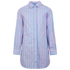 Рубашка Alberta Ferretti размер 152, голубой/розовый
